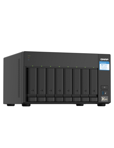 QNAP 8-bay NAS, 64-bit quad-core, 4GB RAM,...