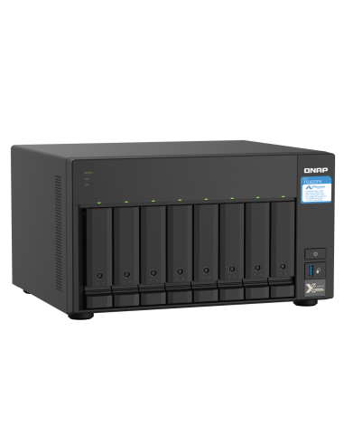 QNAP 8-bay NAS, 64-bit quad-core, 4GB RAM,...