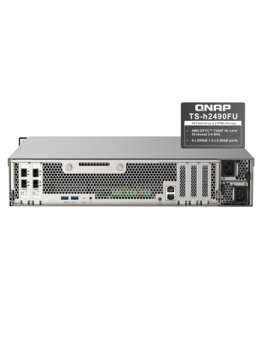 QNAP NAS 24 bahías en flash NVMe AMD EPYC 7302P...