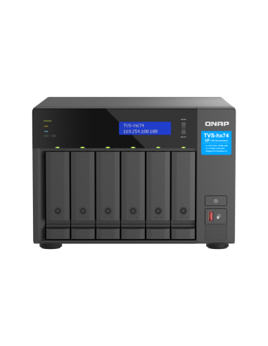 QNAP 6-bay QuTS hero NAS, Intel Core i5, 32GB DDR4, 6x2.5/3.5 SATA, 2x2.5GbE, M.2 PCIe Gen4 x4, HDMI, 250W PSU