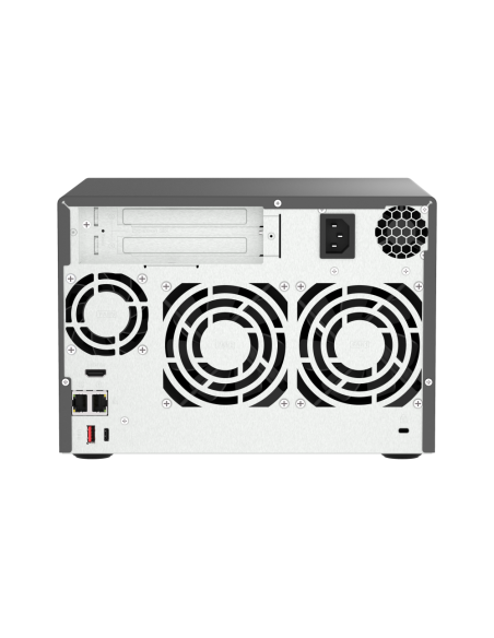 QNAP 6-bay QuTS hero NAS, Intel Core i5, 32GB DDR4, 6x2.5/3.5 SATA, 2x2.5GbE, M.2 PCIe Gen4 x4, HDMI, 250W PSU
