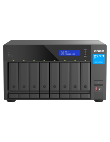 QNAP 8-bay QuTS hero NAS, Intel Core i5, 32GB DDR4, 8x2.5/3.5 SATA, 2x2.5GbE, M.2 PCIe Gen4 x4, HDMI, 250W PSU