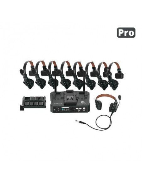 Hollyland Solidcom C1 PRO Full Duplex Wireless Intercom with 8 headsets and  hub