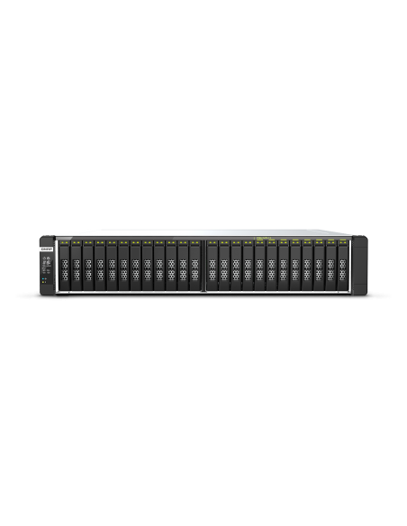 Qnap 2 x Intel® Xeon® Silver 4314 16C/32T processor, up to 3.4 GHz, 128 GB RDIMM DDR4 ECC (8 x 16 GB), 4 x 2.5GbE + 2 x 25GbE SFP28 (PCIe card)