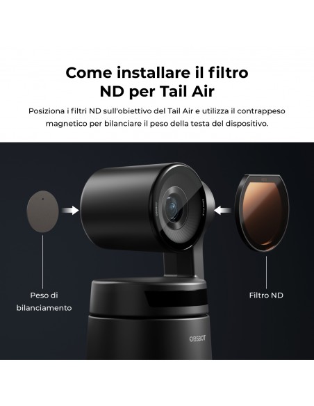 OBSBOT Filtros ND para Cámara Tail Air