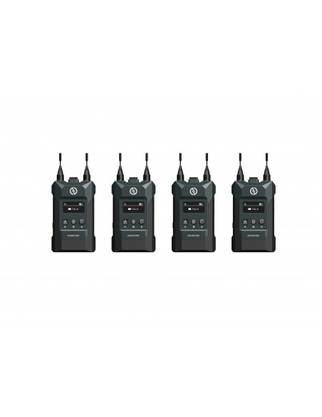 Hollyland Solidcom M1-4B. Intercom Audio con 4 petacas. 450m double Headset