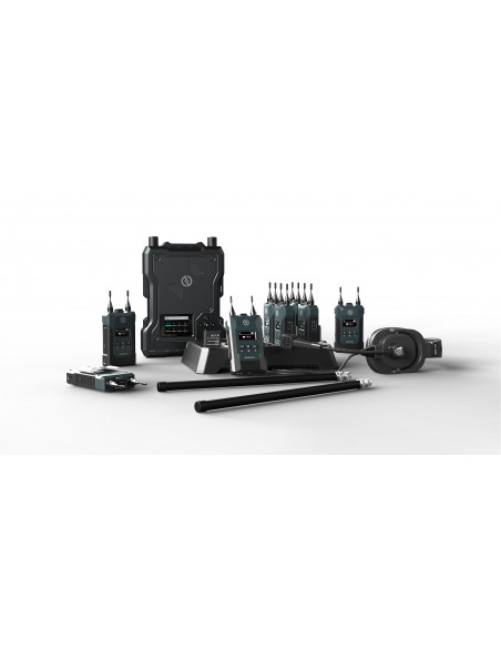 Hollyland Solidcom M1-8B. Intercom Audio con 8 petacas. 450m Double Headset