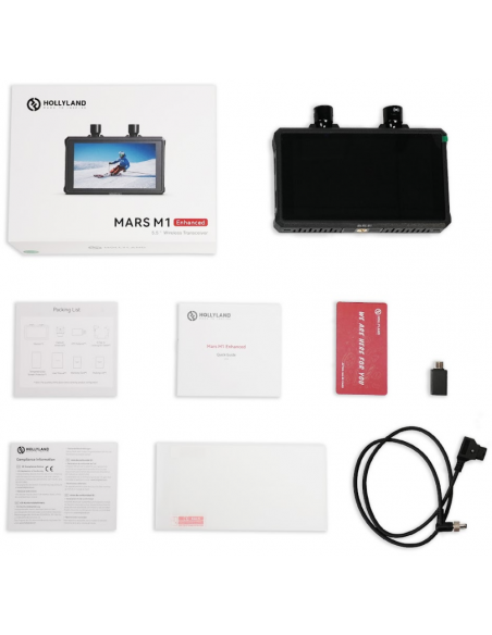 Hollyland Mars M1 ENHANCED, Monitor HD 5.5" Wireless de vídeo configurable como Emisor o Receptor
