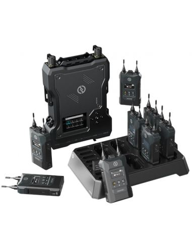 Hollyland Solidcom M1-8B. Intercom Audio with 8 beltpacks. 450m