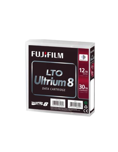 FUJIFILM Ultrium LTO-8 (BaFe) WORM etiquetado 12TB/30TB secuencia a medida