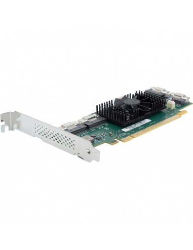 ATTO NVMe Adapters - ExpressNVM 16-Port x16 PCIe 4.0 Smart NVMe Switch Adapter, Low Profile