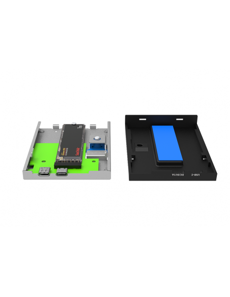 Stardom Carcasa USB4 para M.2 NVMe SSD desde 42mm a 80mm longitud (2242, 2260, 2280),High-Speed USB4