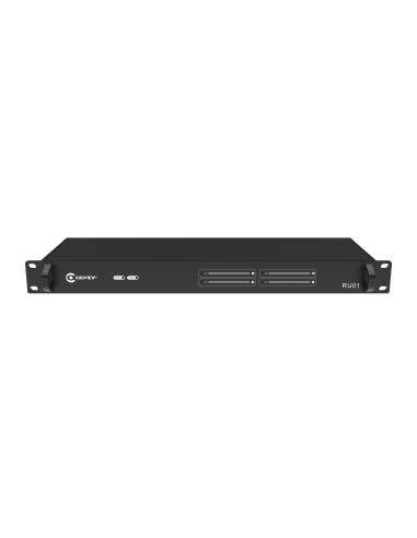 Kiloview RU01 - 1RU 4CH redundant power rackmount frame (includes 2x PSU)