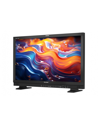 Konvision 24 Inch 4K/8K 12G-SDI HDR Monitor 1000 Nits high brightness Support upto 8192x4360 60P signal 4 x 12G-SDI inputs&outputs, HDMI 2.0 HDR with PQ&HLG, various gamuts, Quad-Split View b