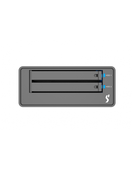 Stardom 2 Bay UR2-B32 M.2 NVMe SSD Hardware RAID  External Storage with USB 3.2 Gen 2 C-A cable x 1,
