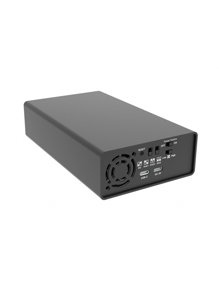 Stardom 2 Bay UR2-B32 M.2 NVMe SSD Hardware RAID  External Storage with USB 3.2 Gen 2 C-A cable x 1,