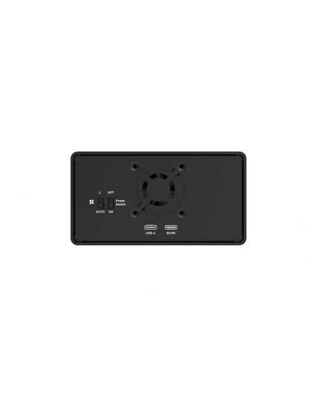 Stardom 2 Bay UR2-B32+ LCD display of  M.2 NVMe SSD Hardware RAID  External Storage with USB 3.2 Gen