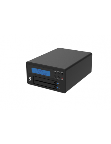 Stardom 2 Bay UR2-B32+ LCD display of  M.2 NVMe...