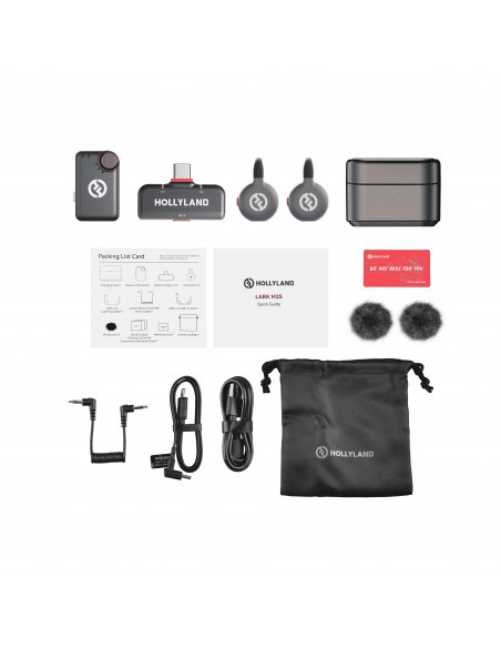 LARK M2S Wireless Lavalier Microphone Combo (with Camera RX + USB-C RX + USB-C to Lightning Cable, S