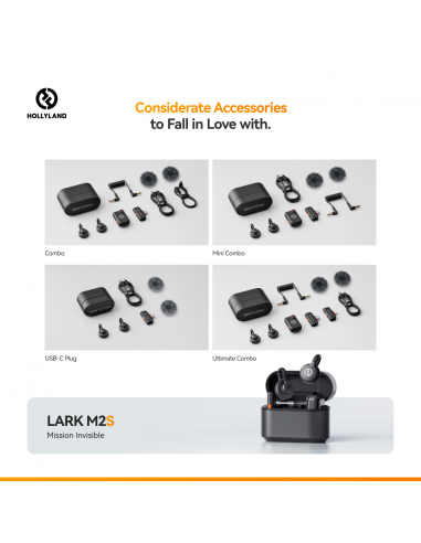 Hollyland LARK M2S Wireless Lavalier Microphone...