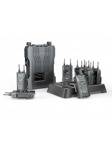 Hollyland Hollyvox G51-8B-DE Full Duplex Wireless Intercom System with 8 Belt Packs Double ear heads