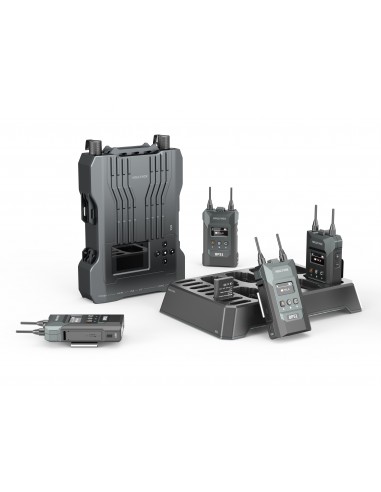 Hollyland Hollyvox G51-4B-DE Full Duplex Wireless Intercom System with 4 Belt Packs Double ear headset, support ENC.