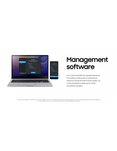 Samsung SSD T7 Azul 1TB, USB 3.2, 3 Años...