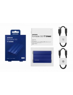 Samsung SSD T7 Shield Azul 1TB, USB 3.2, 3 Años Garantía.... 2