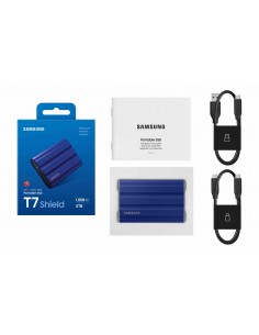 Samsung SSD T7 Shield Azul 2TB, USB 3.2, 3 Años Garantía.... 2