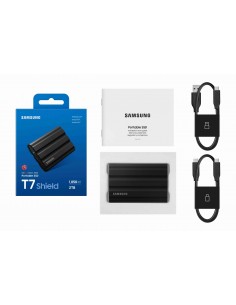 Samsung SSD T7 Shield Gris 2TB, USB 3.2, 3 Años Garantía.... 2