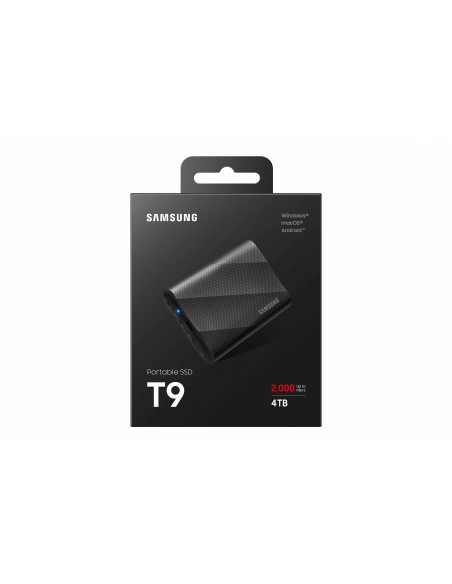 Samsung SSD T9 Gris 4TB, USB 3.2, 5 Años Garantía. 2000MB/seg. MU-PG4T0B/EU Canon Digital Incluido
