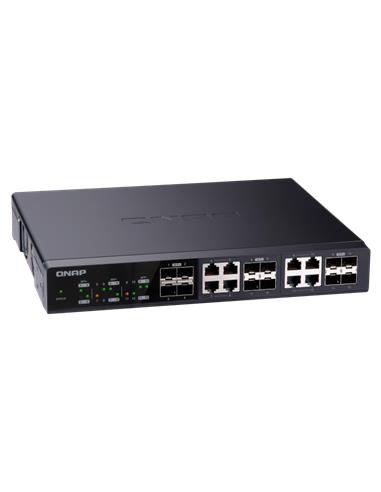 Switch Qnap 24 Puertos 10Gbit, 12FC y 8 RJ45