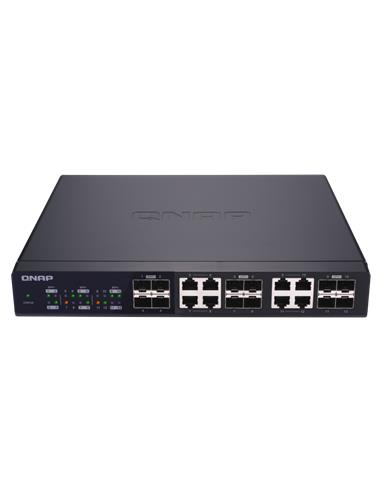 Switch Qnap 24 Puertos 10Gbit, 12FC y 8 RJ45