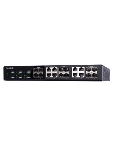 Switch Qnap 24 Puertos 10Gbit, 12FC y 8 RJ45