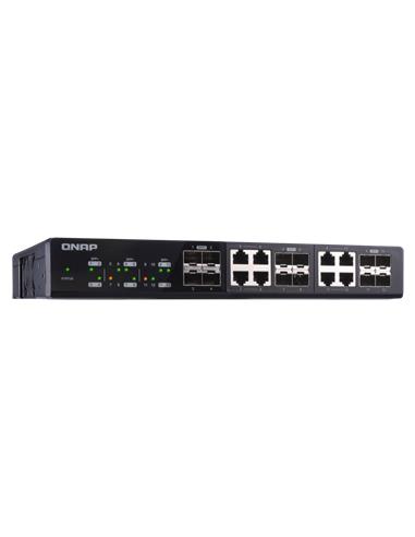 Switch Qnap 24 Puertos 10Gbit, 12FC y 8 RJ45