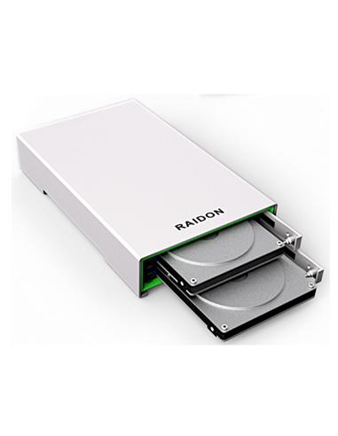 Raidon Cabina Portátil SSD/HDD x2 RAID0,1, JBOD USB3.0 GR2660-B3
