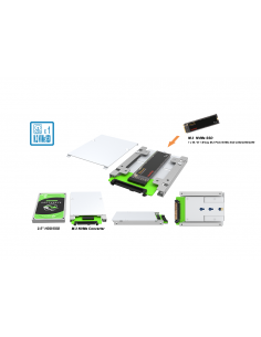 Stardom Conversor UBOX Mini M.2 NVMe SSD into the 2.5”U.2...