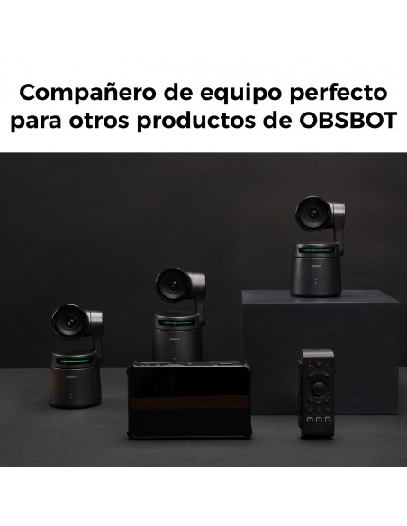OBSBOT Talent Multi-Cam Live Streaming Studio. Incluye 1 Talent, 3 Cámaras Tail Air, Control Remoto, 3 Licencias NDI