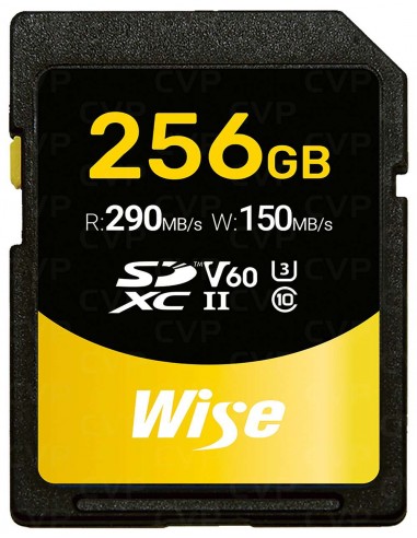 Wise 256GB SDXC UHS-II V60 Memory Card
