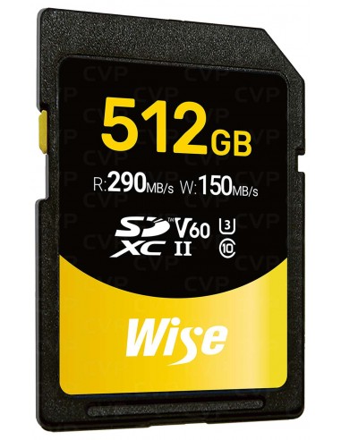 Wise 512GB SDXC UHS-II V60 Memory Card