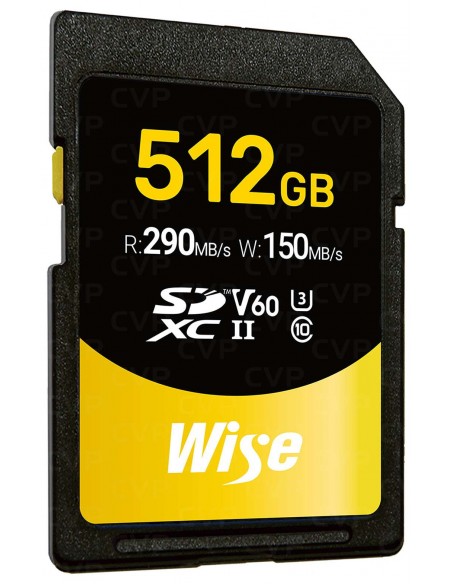 Wise 512GB SDXC UHS-II V60 Memory Card