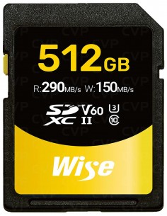 Wise 512GB SDXC UHS-II V60 Memory Card
