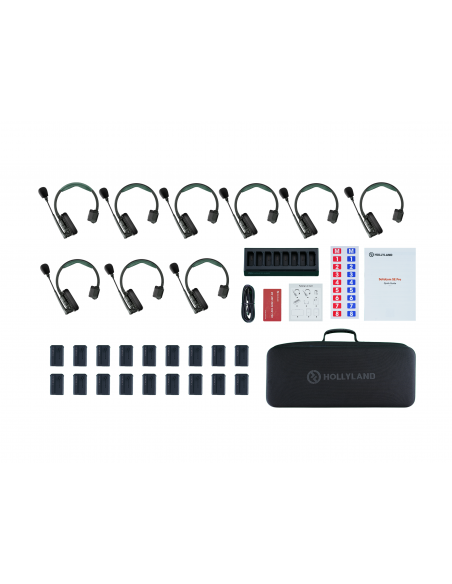 Hollyland Solidcom SE Pro 9S 9-Person Noise Cancelling Headset Intercom
