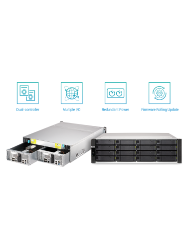 QNAP NAS empresarial 16 bahías, ZFS, SAS...