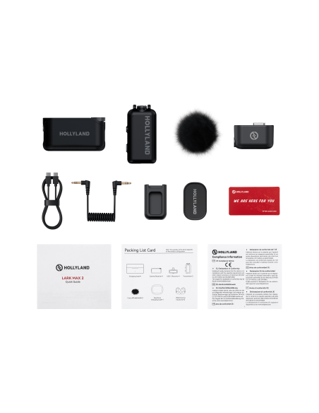 Hollyland LARK MAX 2 Solo (Space Gray, with Camera RX) Wireless Microphone