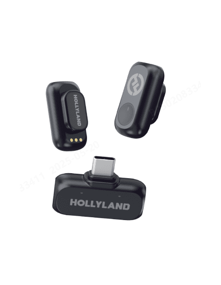 Hollyland LARK A1 Mini Duo (Space Gray, with USB-C RX) Wireless Microphone