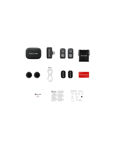 Hollyland LARK A1 Duo (Space Gray, with USB-C...