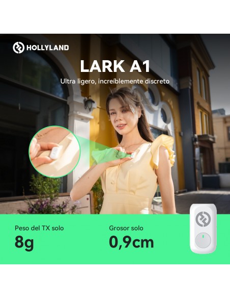 Hollyland LARK A1 Mini Duo (Space Gray, with USB-C RX) Wireless Microphone