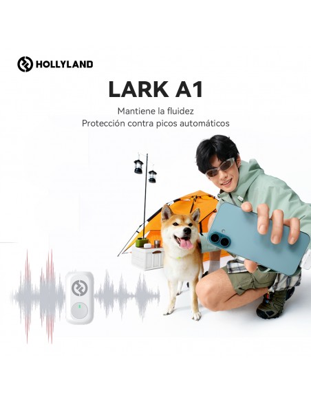 Hollyland LARK A1 Mini Duo (Space Gray, with USB-C RX) Wireless Microphone