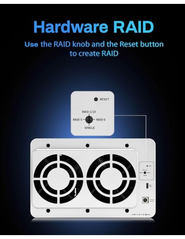 Terramaster Cabina Raid 5 HDD RAID 0, 1, 5, 10...
